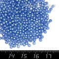 Бусины пластик 3 мм, цвет Жемчужный Светло-Синий 16 гр/ок 1100 штук/упаковка