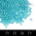 Бусины пластик 3 мм, цвет Жемчужный Голубой 16 гр/ок 1100 штук/упаковка
