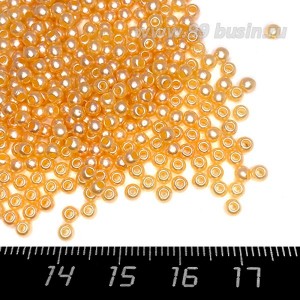 Бусины пластик 3 мм, цвет Жемчужный Карамельный, 16 гр/ок 1100 штук/упаковка