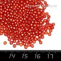 Бусины пластик 3 мм, цвет Жемчужный Грейпфрут, 16 гр/ок 1100 штук/упаковка