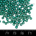 Бусины пластик 4 мм, цвет Жемчужный Изумрудный 18 гр/ок 600 штук/упаковка