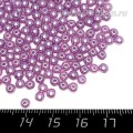 Бусины пластик 4 мм, цвет Жемчужный Лавандовый, 18 гр/ок 600 штук/упаковка