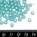 Бусины пластик 6 мм, цвет Жемчужный Голубой 20 гр/ок 190 штук/упаковка