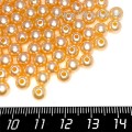 Бусины пластик 6 мм, цвет Жемчужный Карамельный, 20 гр/ок 190 штук/упаковка