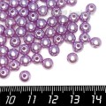 Бусины пластик 6 мм, цвет Жемчужный Лавандовый, 20 гр/ок 190 штук/упаковка