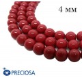Жемчуг (иск.) хрустальный Preciosa Maxima 4 мм Cranberry 10 штук/упаковка Чехия