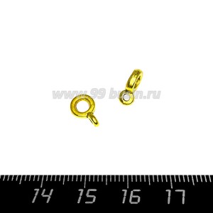Бейл Тонкий 10*2 мм, цвет золото, внутренний диаметр 4 мм, 20 штук/упаковка