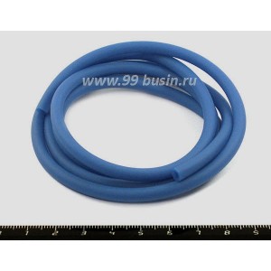 Шнур латексный полый 4 мм, цвет морской синий 1 метр/упаковка