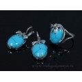 Кольцо и серьги бирюза (имитация)