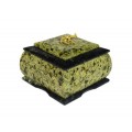 Шкатулка змеевик "Мономах большой №2", 100*100*80мм