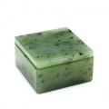 Шкатулка-футляр из нефрита для кольца 30*30*17мм