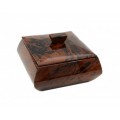 Шкатулка из обсидиана квадратная 115*115*75мм