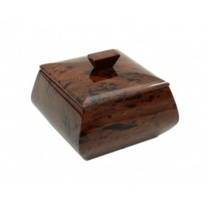 Шкатулка из обсидиана квадратная 95*95*80мм