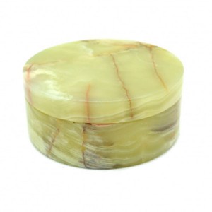 Шкатулка из оникса круглая (150*150*50мм)