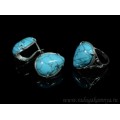 Кольцо и серьги с бирюзой (имитация)
