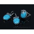 Кольцо и серьги с бирюзой (имитация)