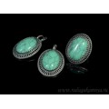 Кольцо и серьги с бирюзой ( (имитация) )