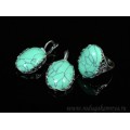 Кольцо и серьги с бирюзой (имитация)