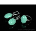 Кольцо и серьги с бирюзой (имитация)