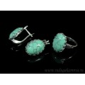 Кольцо и серьги с бирюзой (имитация)