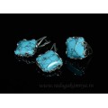 Кольцо и серьги с бирюзой (имитация) .