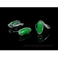 Кольцо и серьги с кварцем (имитация хризопраза)