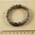 Браслет лабрадорит огранка, овал 14х8мм