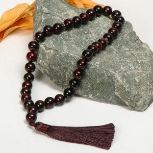 Чётки мусульманские шар №10 гранат (иск.), 33 бусины через перемычку