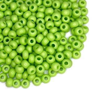Бисер Чехия непрозрачный зеленые тона, 08 размер, цвет 53130, 10 грамм