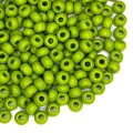 Бисер Чехия непрозрачный салатовый тона, 08 размер, цвет 53430, 10 грамм