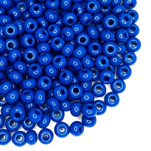 Бисер Чехия непрозрачный синие тона, 08 размер, цвет 33220, 10 грамм