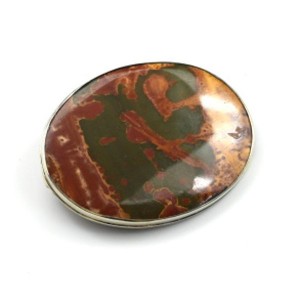 Брошь яшма Пикассо 42*32мм.