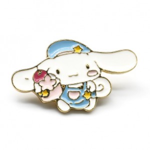 Брошь значок "Зайчик" с эмалью 36*21мм (иск.)