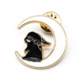 Брошь значок "Зайка на луне" с эмалью 26*28мм (иск.) Брошь значок "Зайка на луне" с эмалью 26*28мм (иск.)