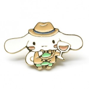 Брошь значок "Зайчик" с эмалью 35*22мм (иск.)