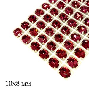 Стразы Овал Премиум 10*8 мм светлая фуксия/серебристый (Light Fuchsia/silver) 1 штука Стразы Овал Премиум 10*8 мм светлая фуксия/серебристый (Light Fuchsia/silver) 1 штука