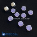 Шатоны (стразы) PRECIOSA MAXIMA пришивные хрустальные МАТОВЫЕ, размер ss-39 (8,4 мм), цвет Tanzanite/оправа Silver 1штука, Чехия