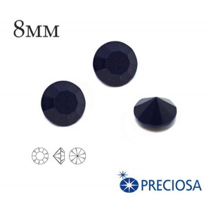 Шатоны без оправы PRECIOSA MAXIMA ss39 (8мм) Deep Sea 1 штука, Чехия