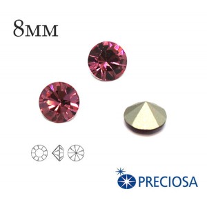 Шатоны без оправы PRECIOSA MAXIMA ss39 (8мм) Light Amethyst 1 штука, Чехия