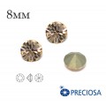 Шатоны без оправы PRECIOSA MAXIMA ss39 (8мм) Gold Quartz 1 штука, Чехия