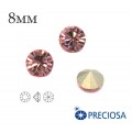 Шатоны без оправы PRECIOSA MAXIMA ss39 (8мм) Light Rose 1 штука, Чехия