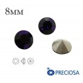 Шатоны без оправы PRECIOSA MAXIMA ss39 (8мм) Dark Indigo 1 штука, Чехия