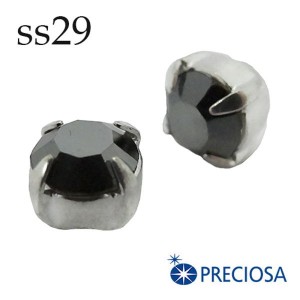 Шатоны в оправе PRECIOSA MAXIMA ss29 (6.3 мм), цвет Hematite/silver, 1 штука, Чехия Шатоны в оправе PRECIOSA MAXIMA ss29 (6.3 мм), цвет Hematite/silver, 1 штука, Чехия