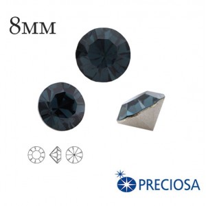 Шатоны без оправы PRECIOSA MAXIMA ss39 (8мм) Montana 1 штука, Чехия