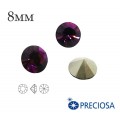 Шатоны без оправы PRECIOSA MAXIMA ss39 (8мм) Amethyst 1 штука, Чехия