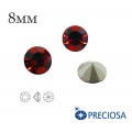 Шатоны без оправы PRECIOSA MAXIMA ss39 (8мм) Red Velvet 1 штука, Чехия