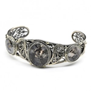 Браслет агат моховой, 21см.