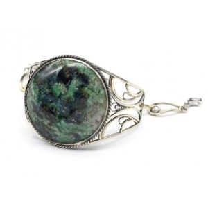 Браслет фуксит " Круг ", 19см.