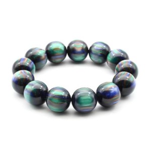 Браслет из полимера шарик 18мм цвет изумрудный (иск.)