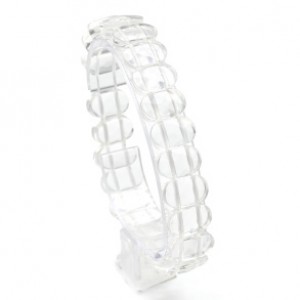 Браслет граненый 14*8мм из горного хрусталя (иск.)